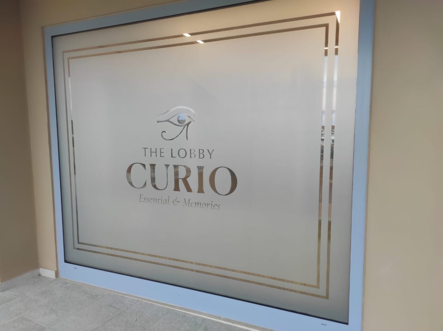 Glass signage by Linka